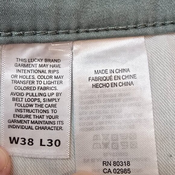 Lucky Brand 121 Slim Sraight Sateen Stretch Jean - Laurel Wreath - Picture 8 of 9